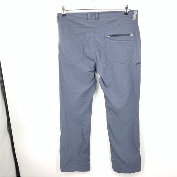 LL Bean Men Size 35 x 30 Pants Blue Slim Straight Nylon Stretch Quick Dry Cargo - Picture 4 of 7